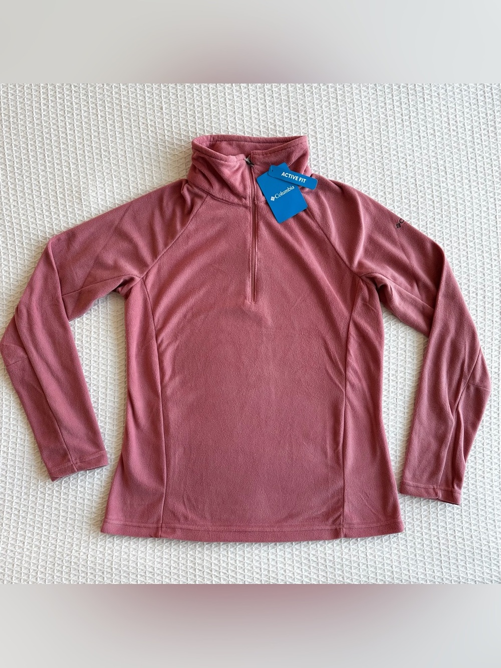 NWT Columbia Glacial 1/2 Zip Fleece Pullover - Mauve Pink size M